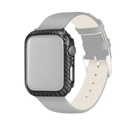 Mobigear Carbon - Coque Apple Watch Series 5 (44mm) Coque Rigide - Carbon Fiber