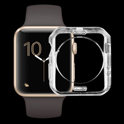 Mobigear Clear - Coque Apple Watch Series 2 (42mm) Coque en en TPU Souple - Transparent