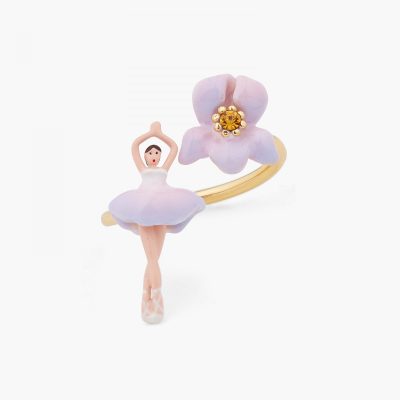 Bague ajustable mini ballerine Iris