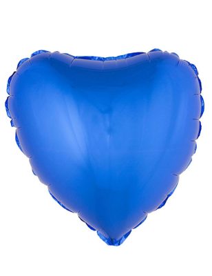 Ballon aluminium coeur bleu 45 cm
