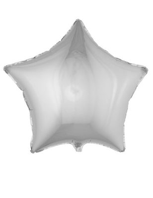 Ballon aluminium étoile argentée 68 cm