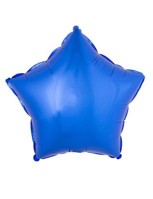 Ballon aluminium étoile bleue 45 cm