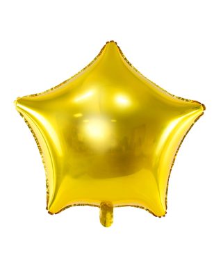 Ballon aluminium étoile dorée 45 cm