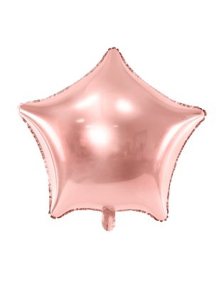 Ballon aluminium étoile rose gold métallisé 48 cm