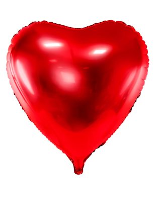 Ballon géant aluminium cœur rouge 73 cm
