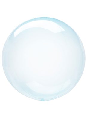 Ballon bulle cristal bleu 25-30 cm