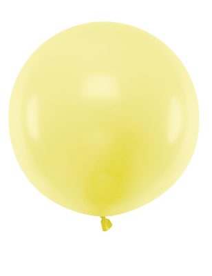 Ballon en latex géant jaune 60 cm