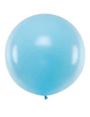 Ballon géant bleu clair 1 m