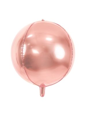 Ballon sphère en aluminium rose gold métallisé 40 cm