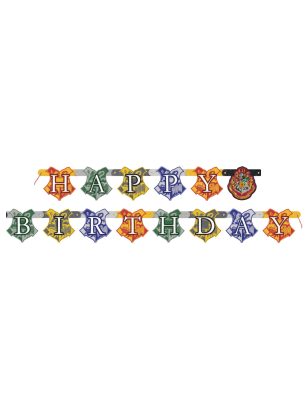 Bannière happy birthday Harry Potter  182 cm