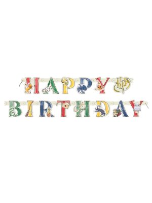 Bannière Happy Birthday en carton Harry Potter 182 cm