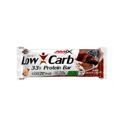 Barre protéinée double chocolat Amix Low-Carb 33% 60g