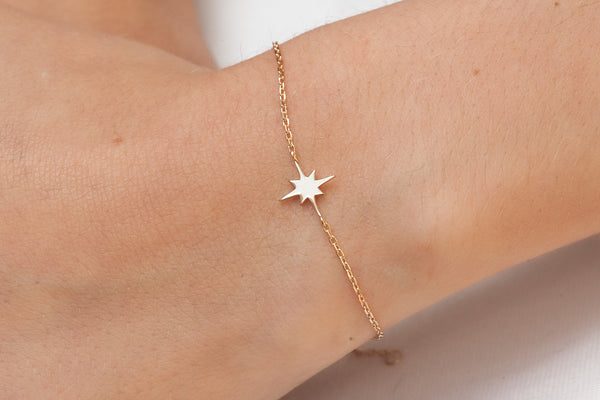 Bracelet étoile du nord plaqué or - Pour Femme - Bijoux Elise et moi