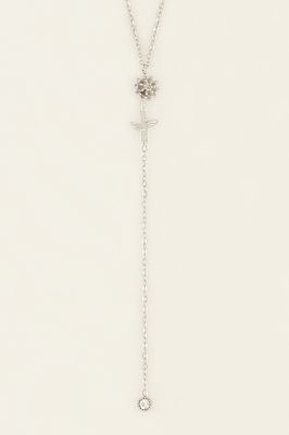 Collierà pendentif et strass Birth Flower | My Jewellery