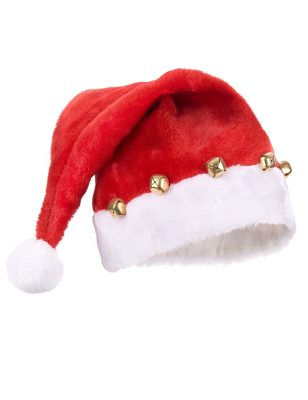 Bonnet de Père Noël avec grelots
