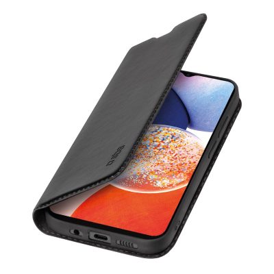 SBS Book Wallet - Coque Samsung Galaxy A14 Etui - Noir