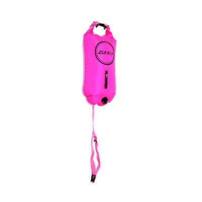 Bouée de natation Zone3 sac sec néon rose