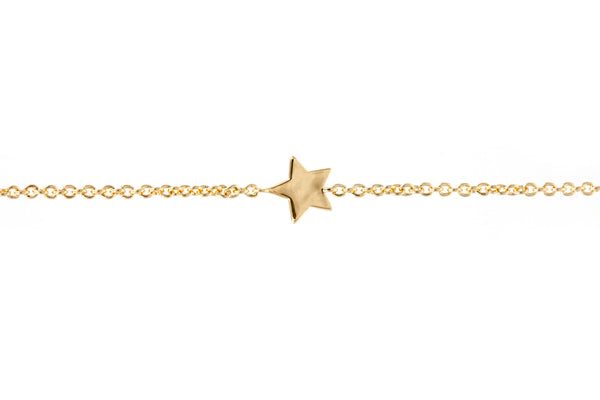 Bracelet une petite étoile en plaqué or - Pour Femme - Bijoux Elise et moi