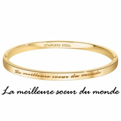 Bracelet Femme Athème - B2541-07-DORE Acier Doré
