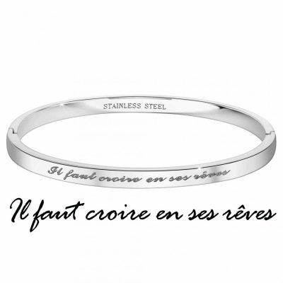 Bracelet Femme Athème - B2541-20-ARGENT Acier Argent
