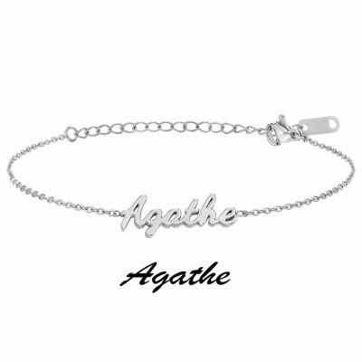Bracelet Femme Athème - B2694-ARGENT-AGATHE Acier Argent