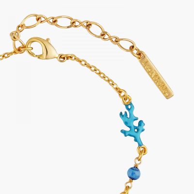 Bracelet fin poisson-clown coraux et étoiles de mer
