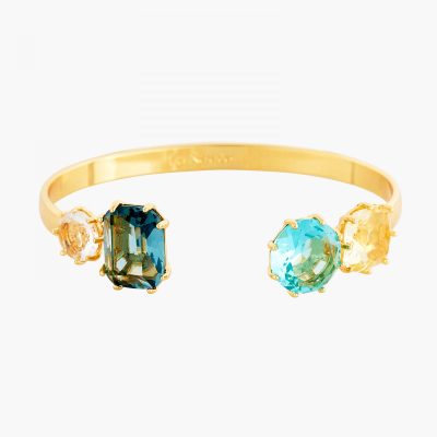 Bracelet jonc pierres la diamantine acqua azzura