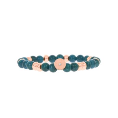 Bracelet Les Interchangeables A58824   - Perle Forme Ronde Bleu Gris  Femme