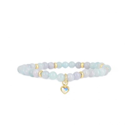 Bracelet Les Interchangeables A59899   - Perle Coeur Bleu Ciel Femme