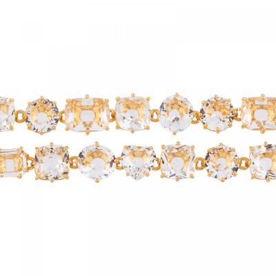 Bracelet luxe deux rangs la diamantine cristal
