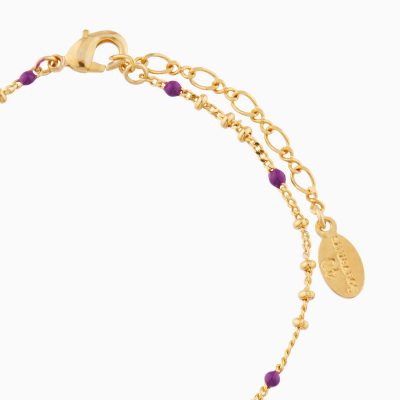 Bracelet pendentif violette