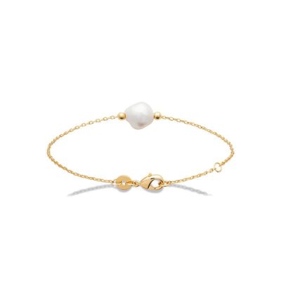 Bracelet perle d'eau douce plaqué or - Pour Femme - Bijoux Elise et moi