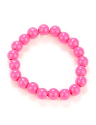 Bracelet perles rose adulte