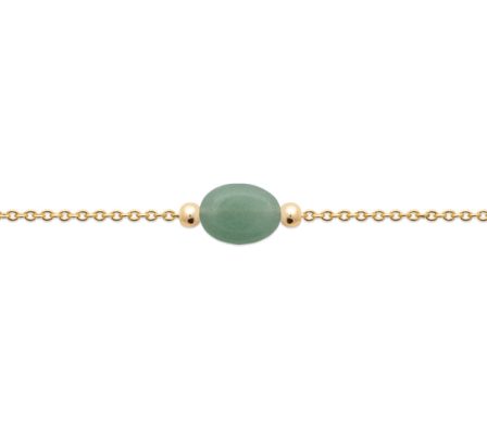 Bracelet pierre naturelle plaqué or 18 carats - Pour Femme - Bijoux Elise et moi