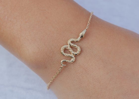 Bracelet serpent plaqué or - Pour Femme - Bijoux Elise et moi