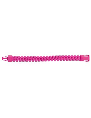 Bracelet zip rose fluo adulte