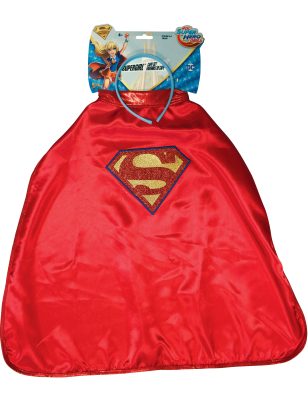 Cape et Serre-tête Supergirl Super Hero Girls enfant