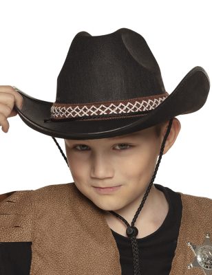 Chapeau cowboy noir enfant