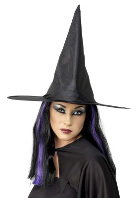 Chapeau sorcière noir femme