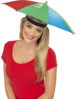 Chapeau parapluie multicolore adulte