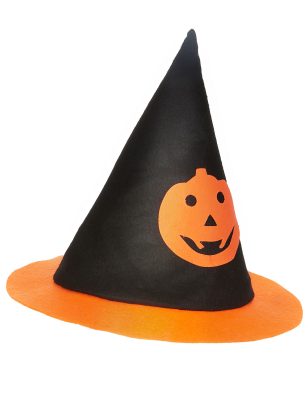 Chapeau sorcière citrouille enfant Halloween