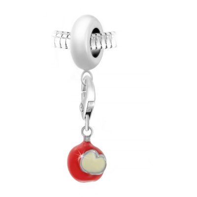 Charm perle Pomme d'amour par SC Crystal Paris® BEA0044+CH0435-argent