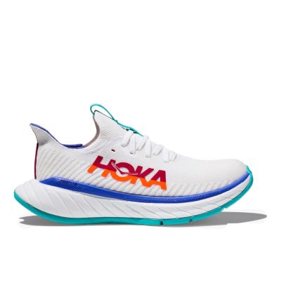 Chaussures Hoka One One Carbon X 3 Blanc Orange SS23