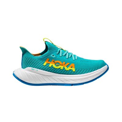 Chaussures Hoka One One Carbon X 3 Vert Turquoise SS23