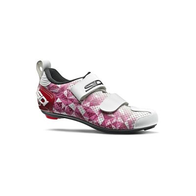 Chaussures Triathlon Femme Sidi T5 Air Carbon Rose Blanc