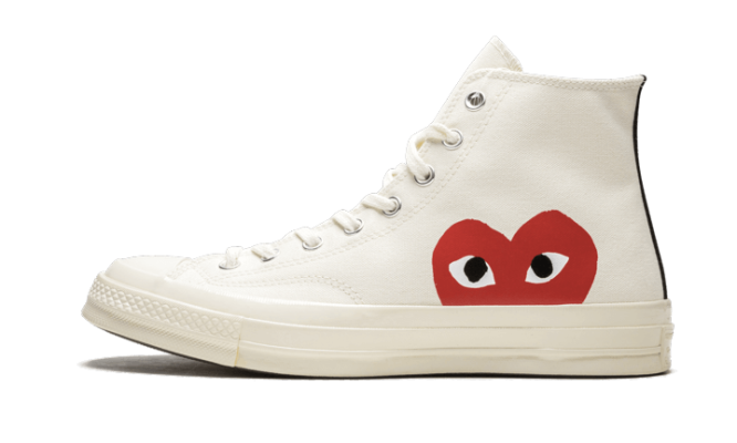 Converse Chuck Taylor All Star 70S Hi Comme Des Garcons Play White