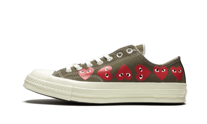 Converse Chuck Taylor All Star 70S Ox Comme Des Garcons Play Multi Heart Green