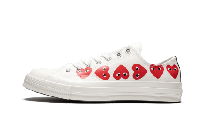 Converse Chuck Taylor All Star 70S Ox Comme Des Garcons Play Multi Heart White