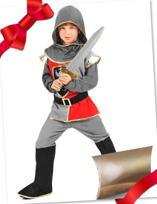 Coffret cadeau déguisement chevalier avec accessoires enfant