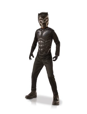 Coffret classique Black Panther avec gants enfant